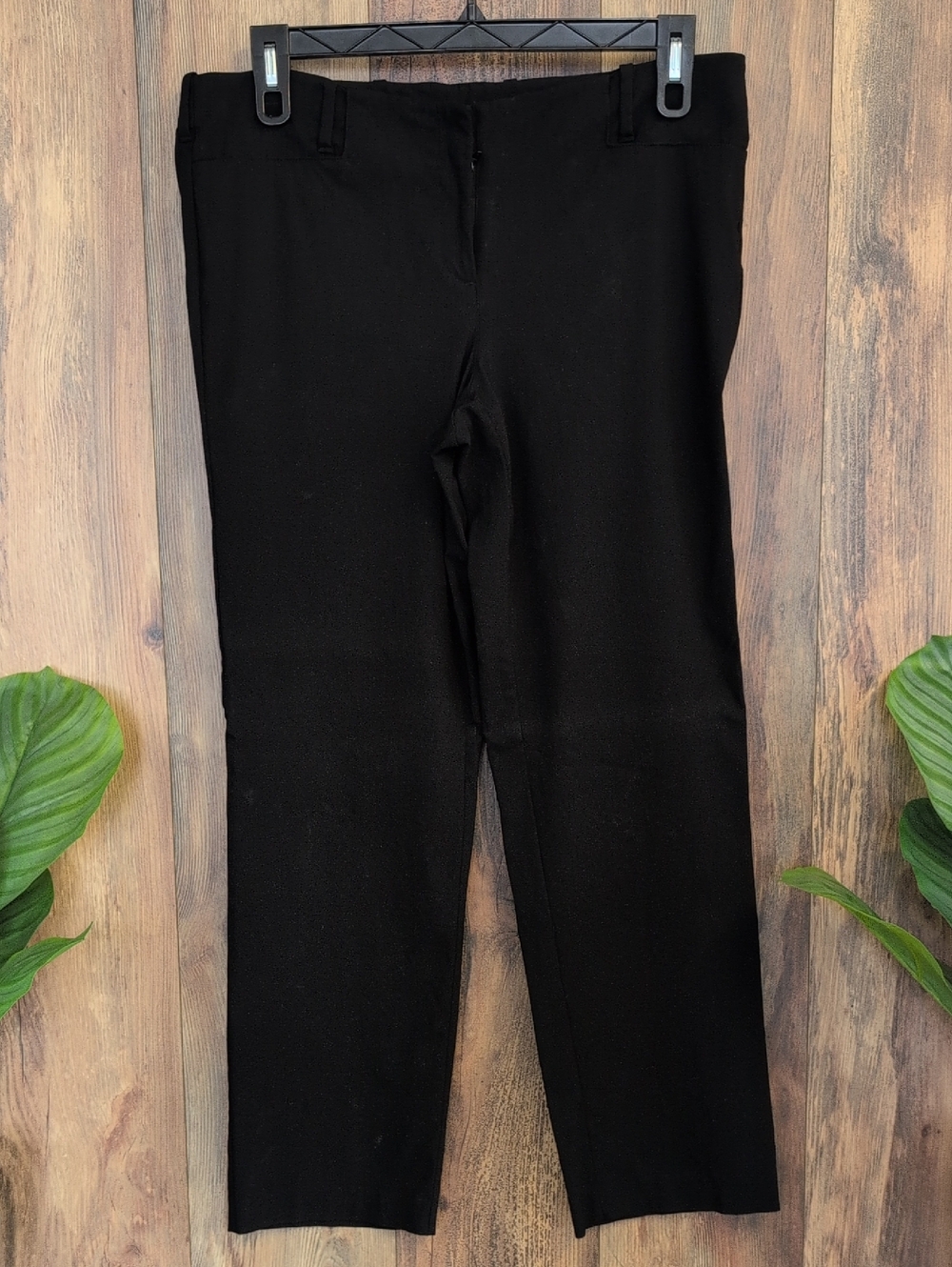 Lane Bryant Black Slim Straight Dress Pants 16               W255